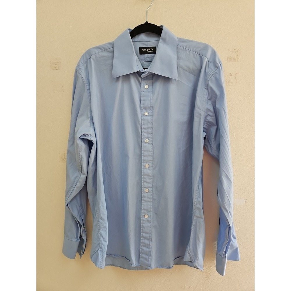 Ungaro Homme Cotton Men's Dress Shirt Long Sleeve XL